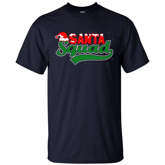 Santa Squad Christmas Design Template For Christmas Celebration Tall T-Shirt