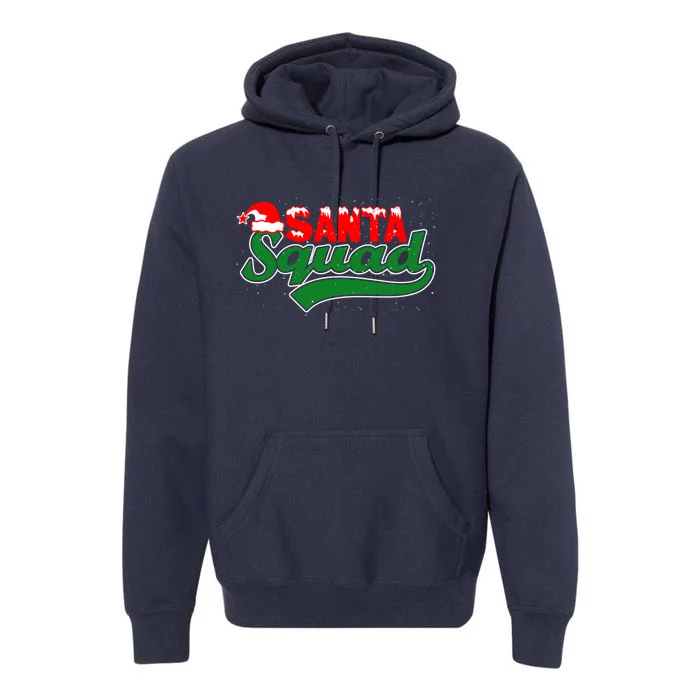 Santa Squad Christmas Design Template For Christmas Celebration Premium Hoodie