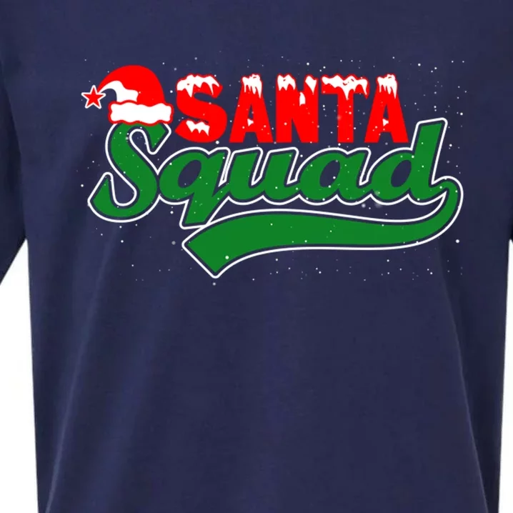 Santa Squad Christmas Design Template For Christmas Celebration Sueded Cloud Jersey T-Shirt