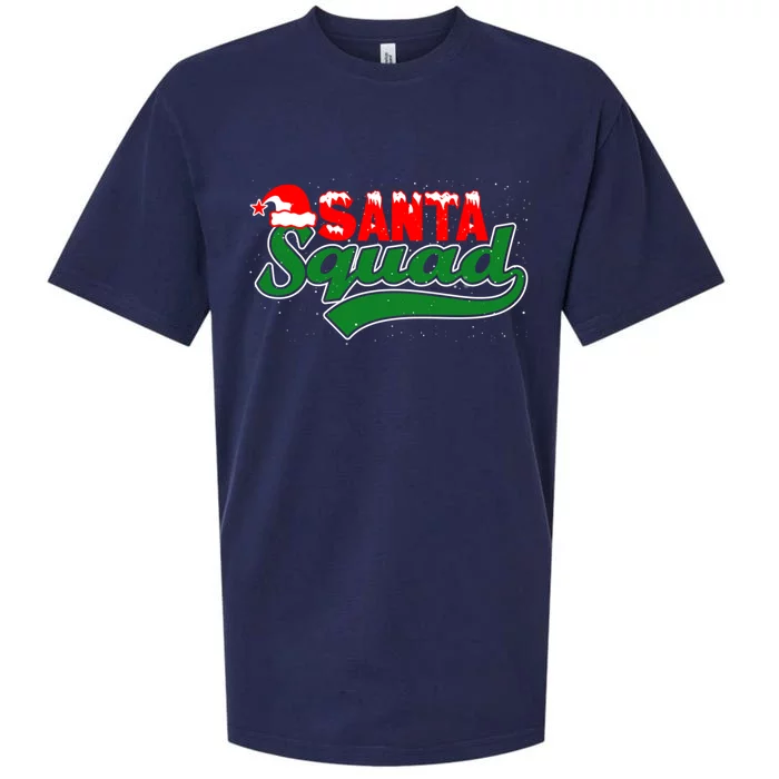 Santa Squad Christmas Design Template For Christmas Celebration Sueded Cloud Jersey T-Shirt