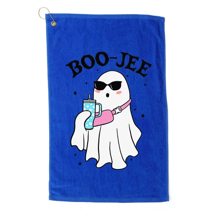 Spooky Season Cute Ghost Halloween Boujee Boo Jee Platinum Collection Golf Towel