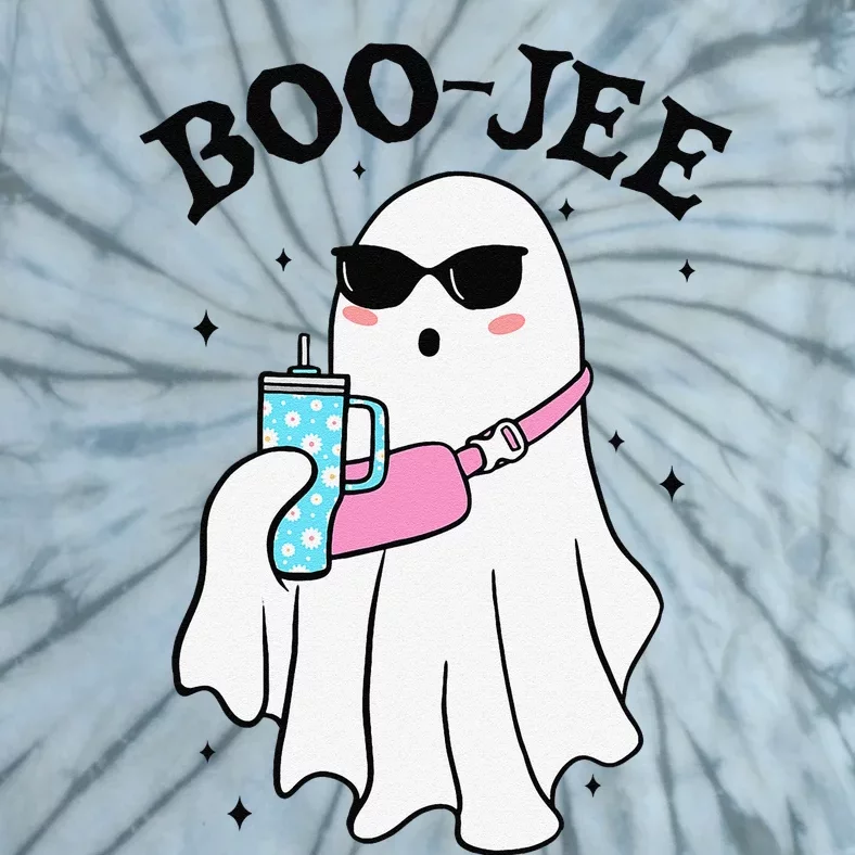 Spooky Season Cute Ghost Halloween Boujee Boo Jee Tie-Dye T-Shirt