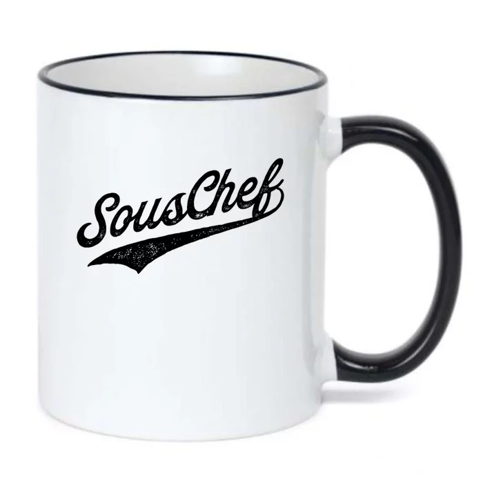 Souschef Sous Chef Gift Black Color Changing Mug