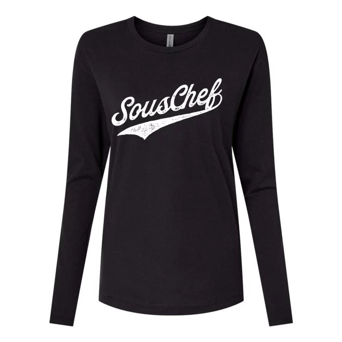 Souschef Sous Chef Gift Womens Cotton Relaxed Long Sleeve T-Shirt