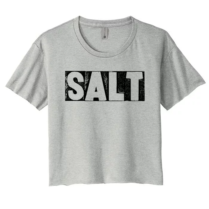 Salt Seasoning Cooking Spice Pepper Salt Gift Women's Crop Top Tee