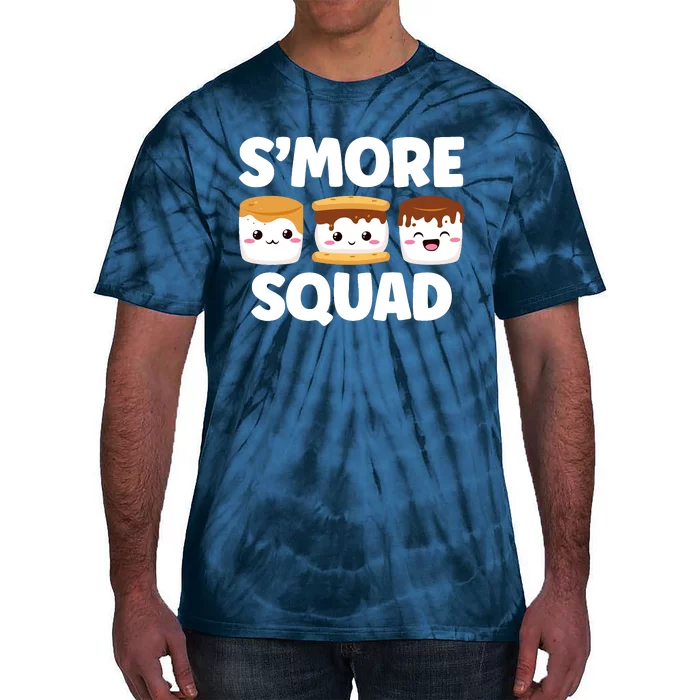 Smore Squad Camping Campfire Chocolate Marshmallow SMores Tie-Dye T-Shirt