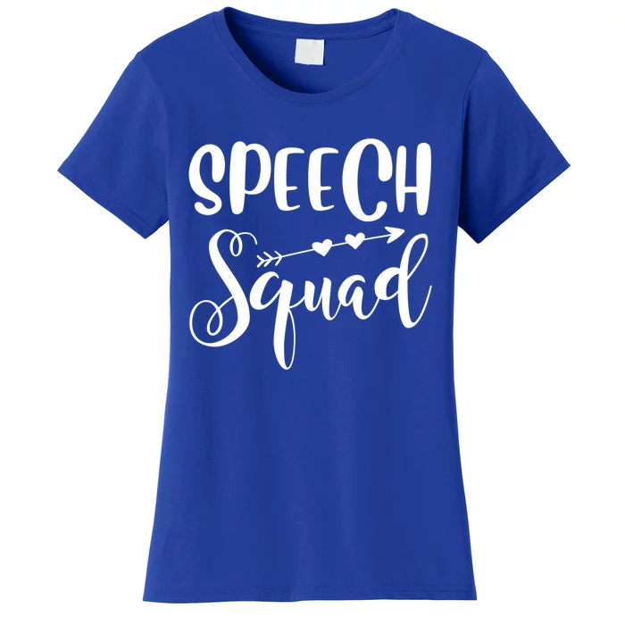 Speech Squad Cute Speech Language Pathologist Therapist Gift Women's T-Shirt