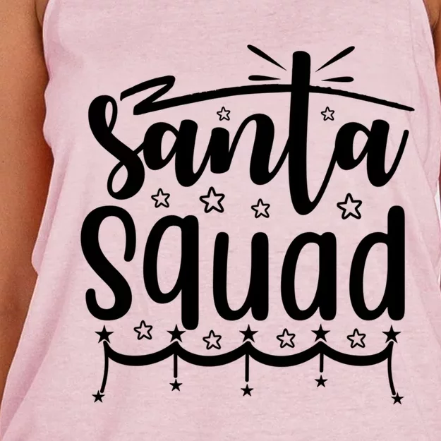 Santa Squad Cute Gift Funny Gift Women's Knotted Racerback Tank