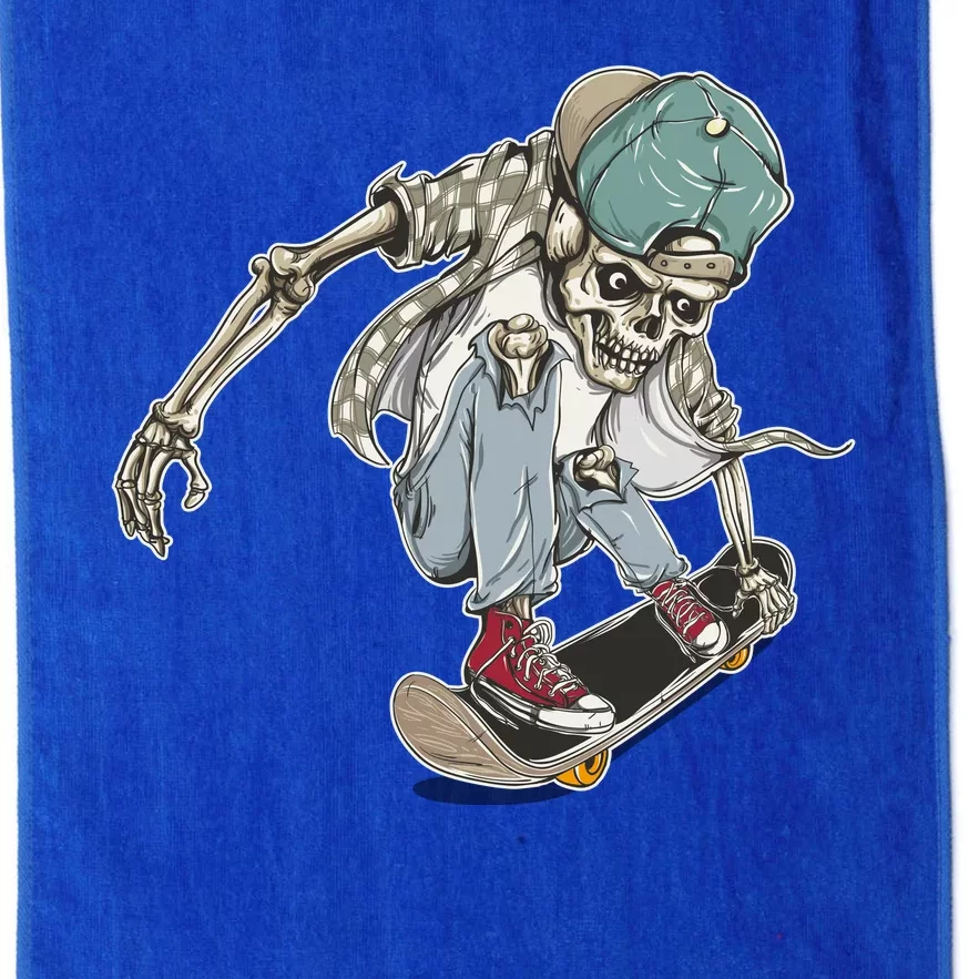 Skater Skeleton Cartoon Platinum Collection Golf Towel