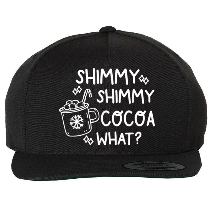 Shimmy Shimmy Cocoa What Apparel Merry Christmas Drink Wool Snapback Cap