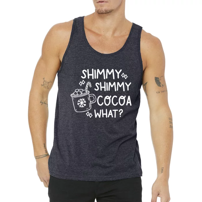 Shimmy Shimmy Cocoa What Apparel Merry Christmas Drink Tank Top