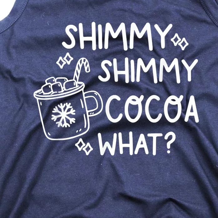 Shimmy Shimmy Cocoa What Apparel Merry Christmas Drink Tank Top