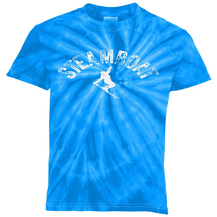 Steamboat Ski Colorado Skiing Cool Skier CO Winter Kids Tie-Dye T-Shirt