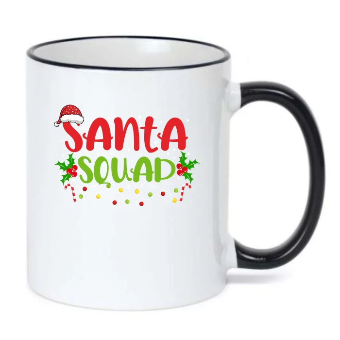 Santa Squad Christmas Holiday Festive Black Color Changing Mug