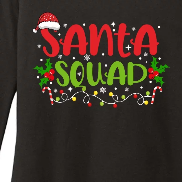 Santa Squad Christmas Holiday Festive Womens CVC Long Sleeve Shirt