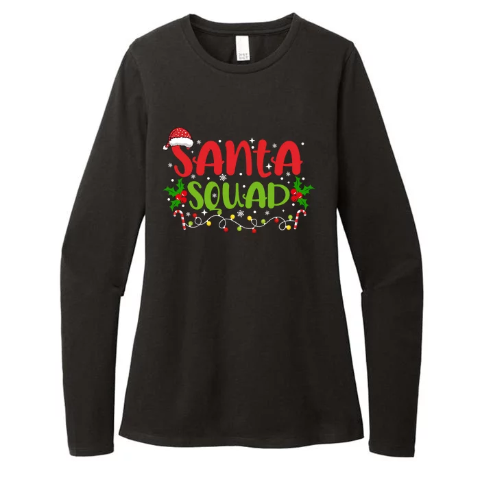 Santa Squad Christmas Holiday Festive Womens CVC Long Sleeve Shirt