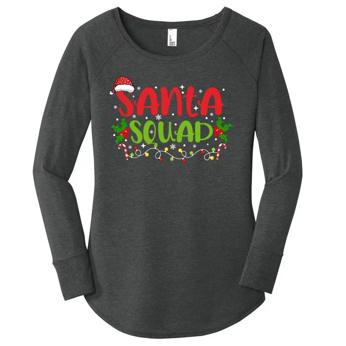 Santa Squad Christmas Holiday Festive Women's Perfect Tri Tunic Long Sleeve Shirt