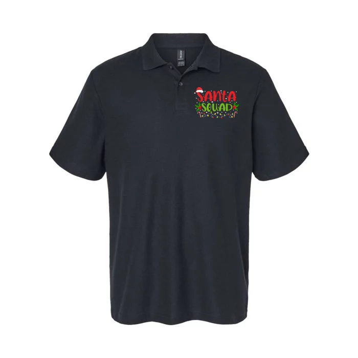 Santa Squad Christmas Holiday Festive Softstyle Adult Sport Polo