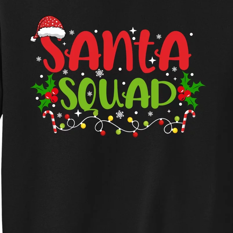 Santa Squad Christmas Holiday Festive Tall Sweatshirt