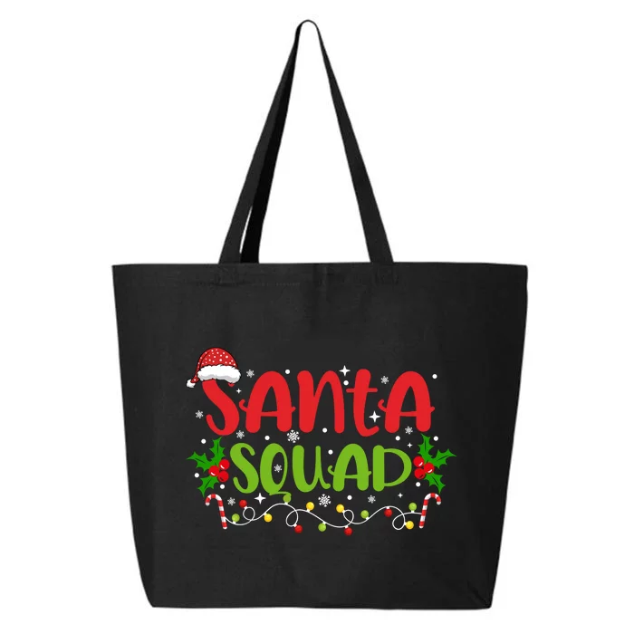 Santa Squad Christmas Holiday Festive 25L Jumbo Tote