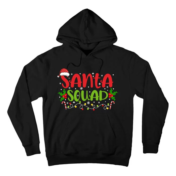 Santa Squad Christmas Holiday Festive Tall Hoodie