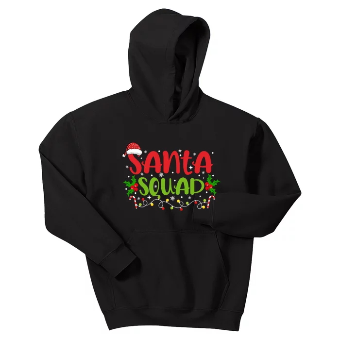 Santa Squad Christmas Holiday Festive Kids Hoodie