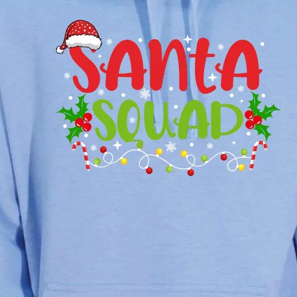 Santa Squad Christmas Holiday Festive Unisex Surf Hoodie