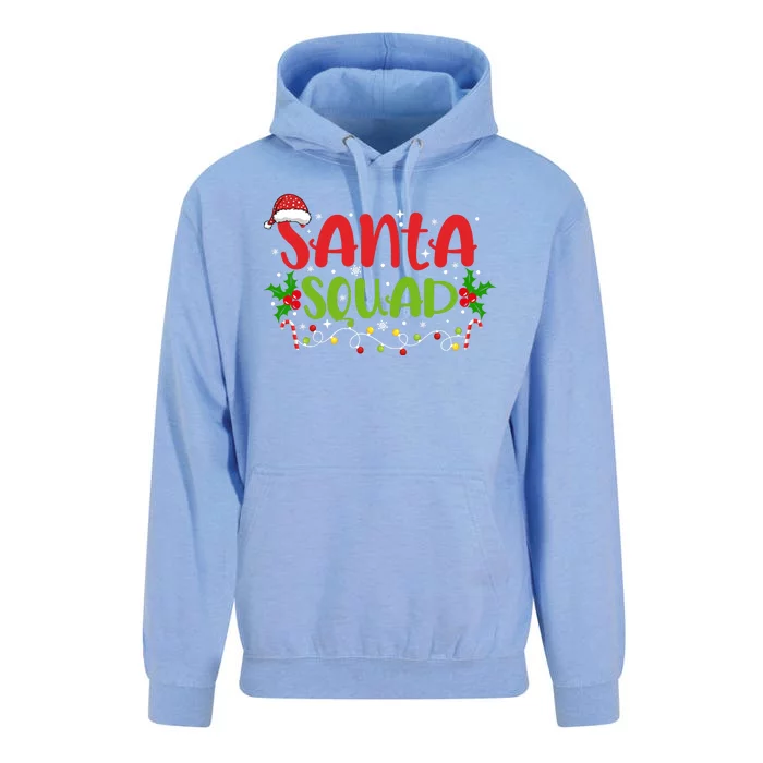 Santa Squad Christmas Holiday Festive Unisex Surf Hoodie