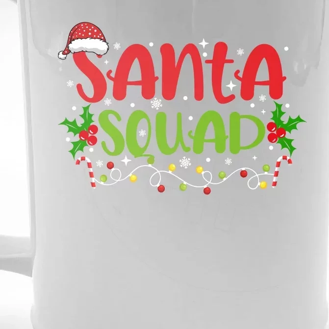 Santa Squad Christmas Holiday Festive Front & Back Beer Stein