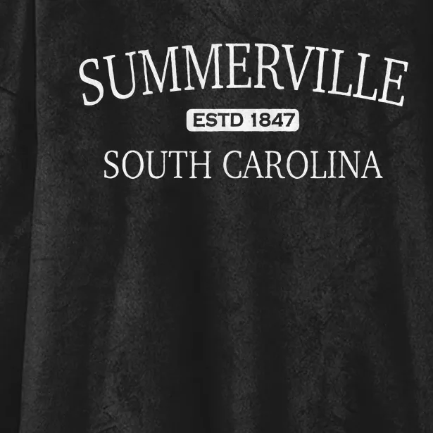 Summerville South Carolina Sc Hooded Wearable Blanket