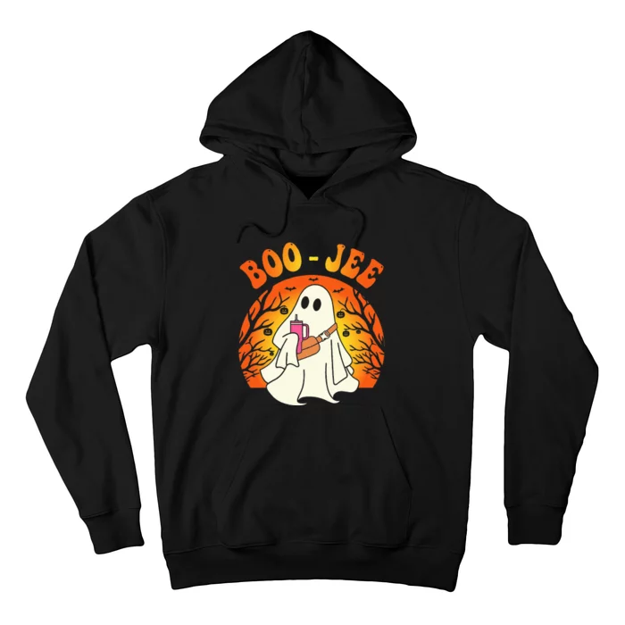 Spooky Season Cute Ghost Halloween Costume Boujee BooJee Hoodie