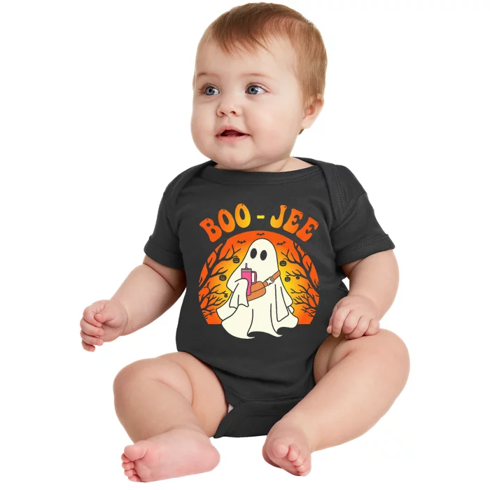 Spooky Season Cute Ghost Halloween Costume Boujee BooJee Baby Bodysuit