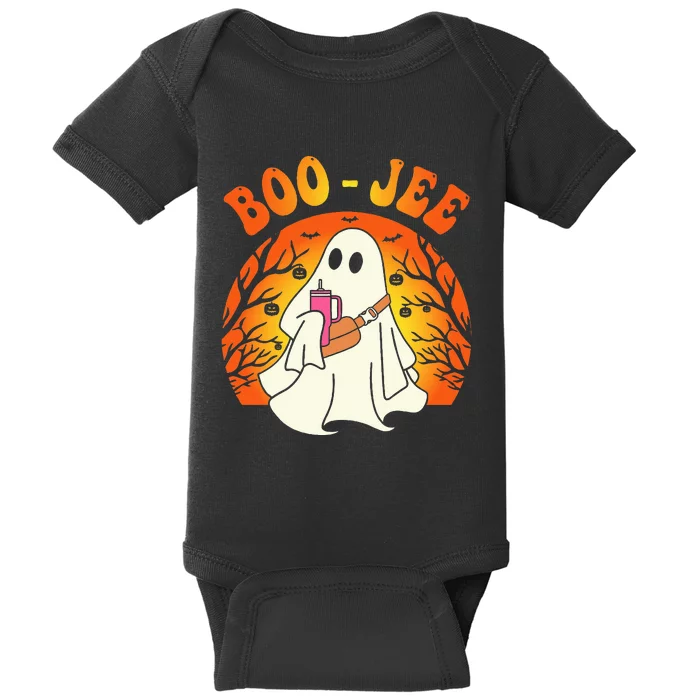 Spooky Season Cute Ghost Halloween Costume Boujee BooJee Baby Bodysuit