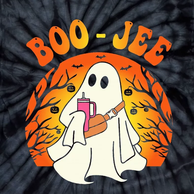 Spooky Season Cute Ghost Halloween Costume Boujee BooJee Tie-Dye T-Shirt