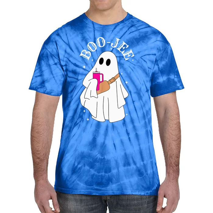 Spooky Season Cute Ghost Halloween Costume Boujee Boojee Tie-Dye T-Shirt