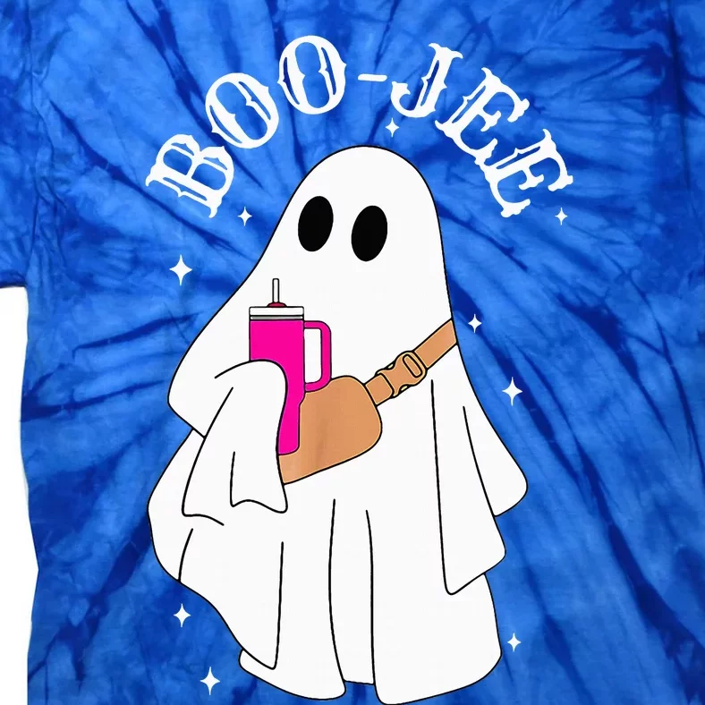 Spooky Season Cute Ghost Halloween Costume Boujee Boojee Tie-Dye T-Shirt