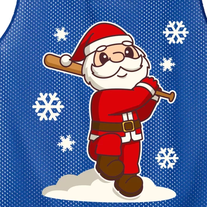 Sporty Santa Claus Baseball Christmas Gift Mesh Reversible Basketball Jersey Tank