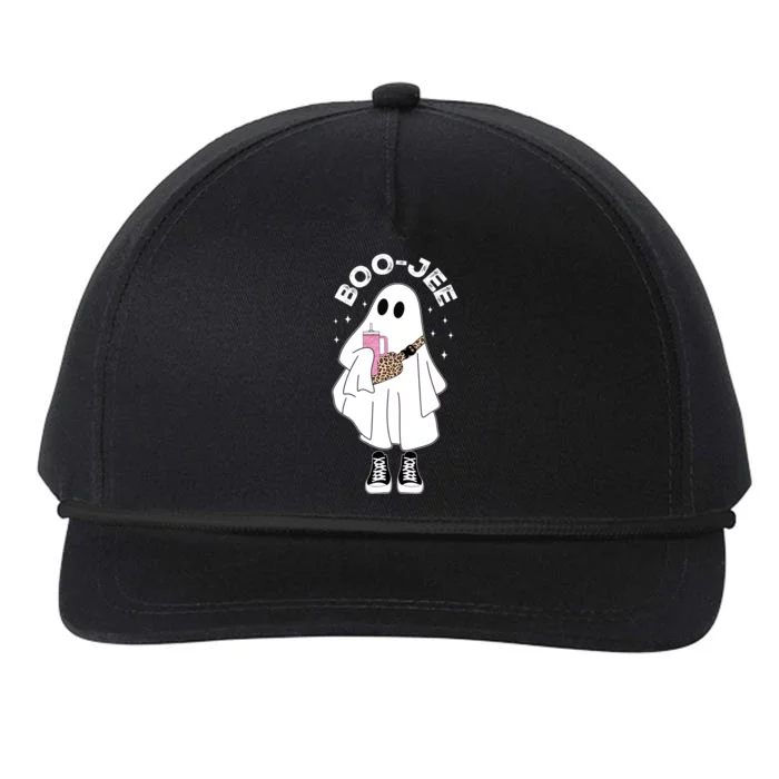 Spooky Season Cute Ghost Halloween Costume Boujee Boojee Gift Snapback Five-Panel Rope Hat