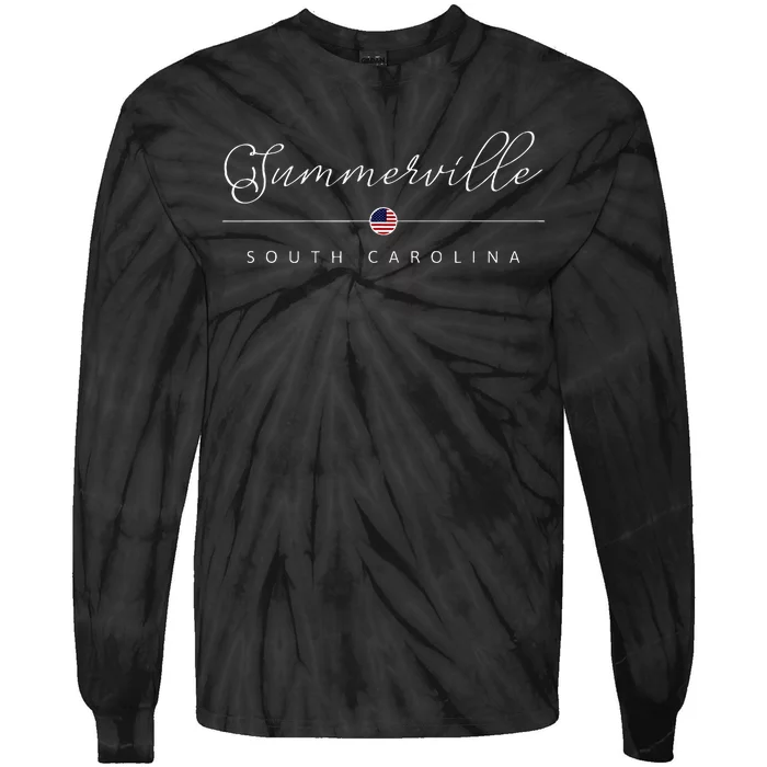 Summerville South Carolina Sc On Summerville Tie-Dye Long Sleeve Shirt