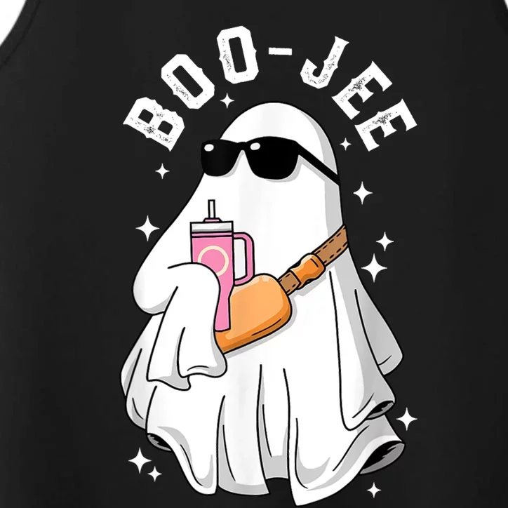 Spooky Season Cute Ghost Halloween Costume Boujee Boo Jee Performance Tank