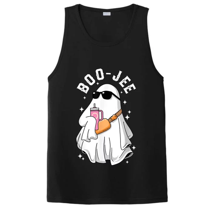 Spooky Season Cute Ghost Halloween Costume Boujee Boo Jee Performance Tank