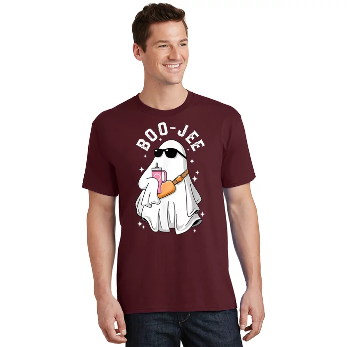 Spooky Season Cute Ghost Halloween Costume Boujee Boo Jee T-Shirt