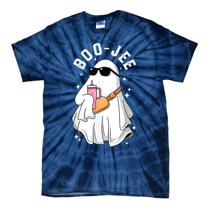 Spooky Season Cute Ghost Halloween Costume Boujee Boo Jee Tie-Dye T-Shirt