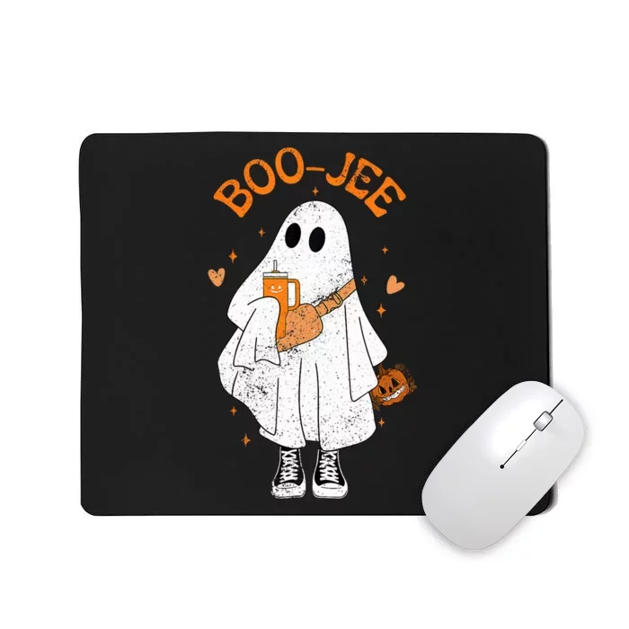 Spooky Season Cute Ghost Halloween Boujee Boo Jee Mousepad