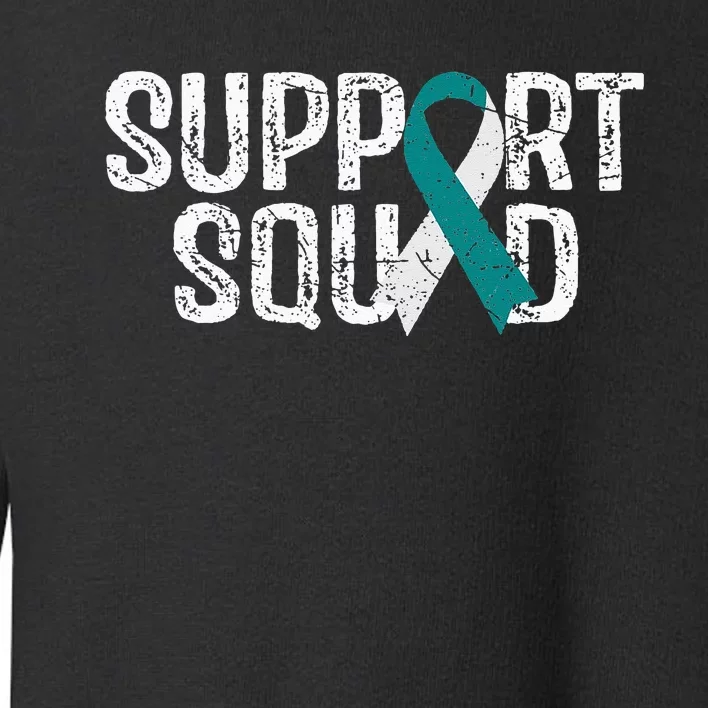 Support Squad Cervical Cancer Awareness Toddler Sweatshirt