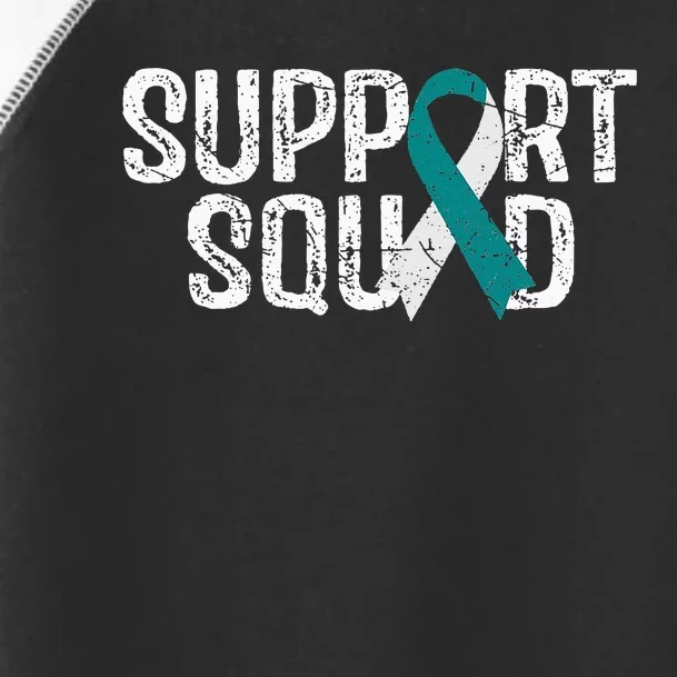 Support Squad Cervical Cancer Awareness Toddler Fine Jersey T-Shirt