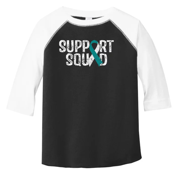 Support Squad Cervical Cancer Awareness Toddler Fine Jersey T-Shirt