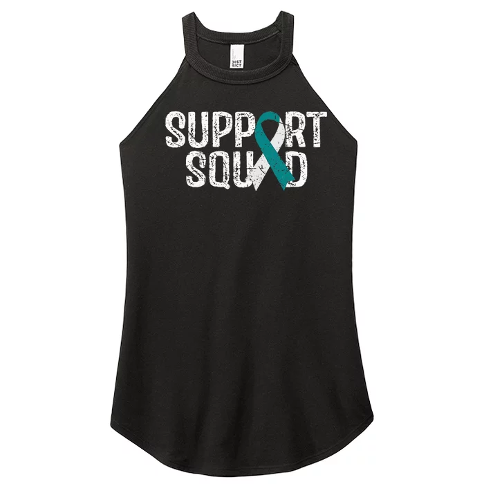 Support Squad Cervical Cancer Awareness Women’s Perfect Tri Rocker Tank