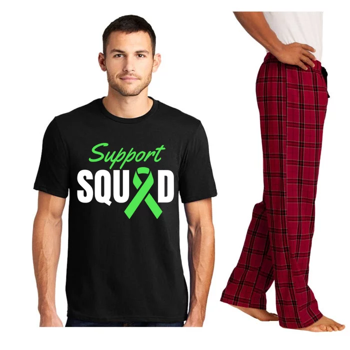 Support Squad Celiac Disease Awareness Green Ribbon Gift Pajama Set