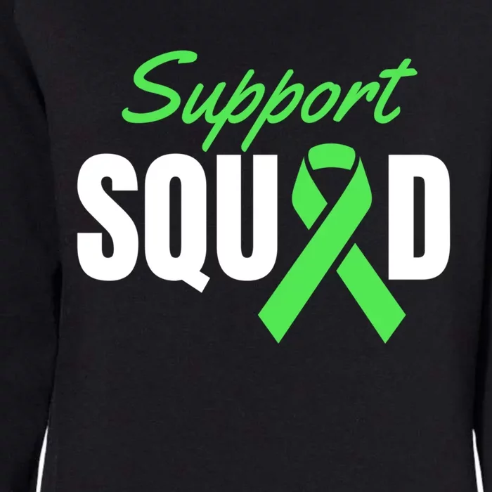 Support Squad Celiac Disease Awareness Green Ribbon Gift Womens California Wash Sweatshirt